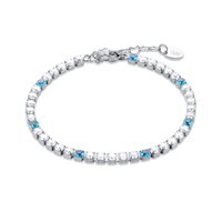 Bracciale Brand Donna Tennis colorato in Acciaio Zircone 14BR047T-M - 14BR047T-M